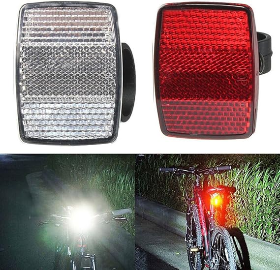 Bicycle Reflector Handlebar Mount Safe Reflector Bike