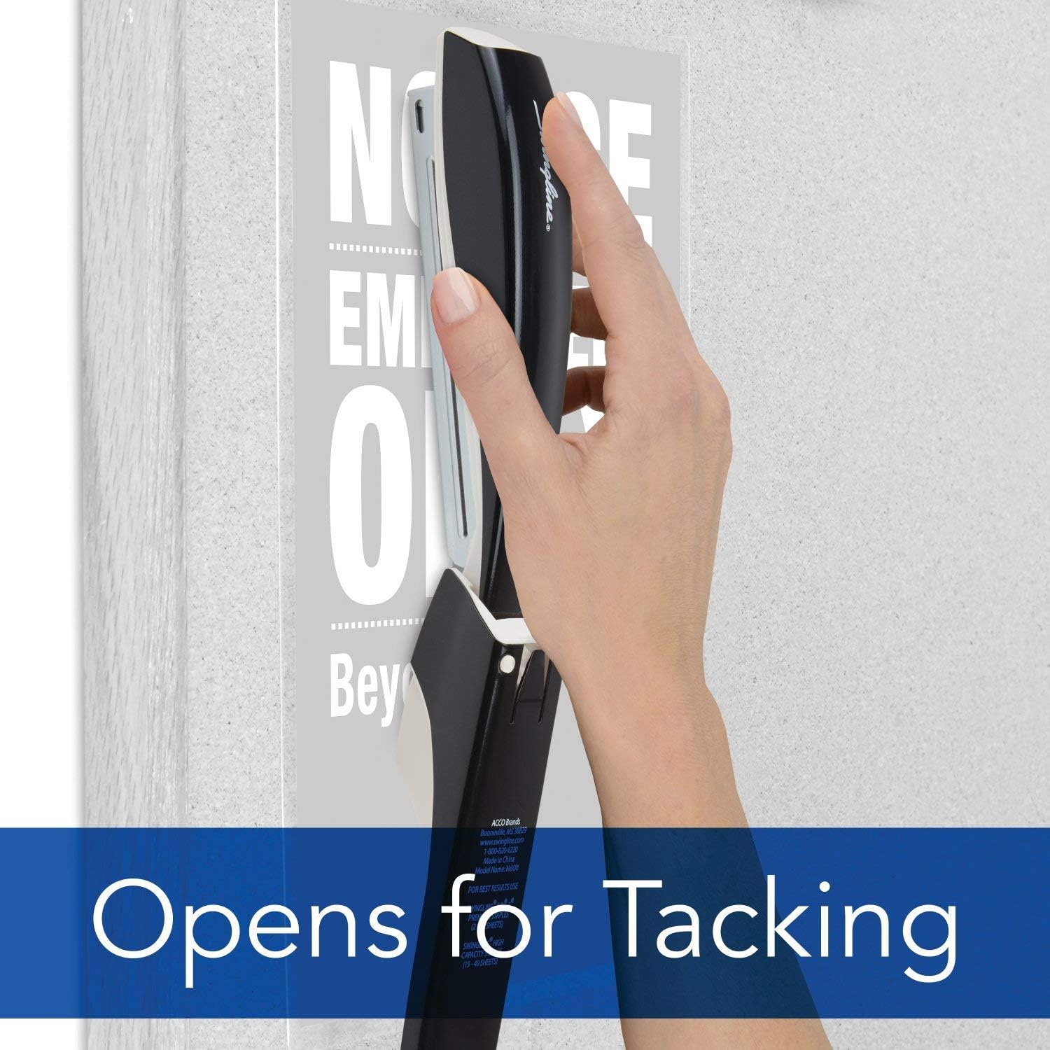 Swingline Stapler, NeXXt Series Wow, Desktop Stapler, 40 Sheet Capacity, Black (55047095) : Office Products