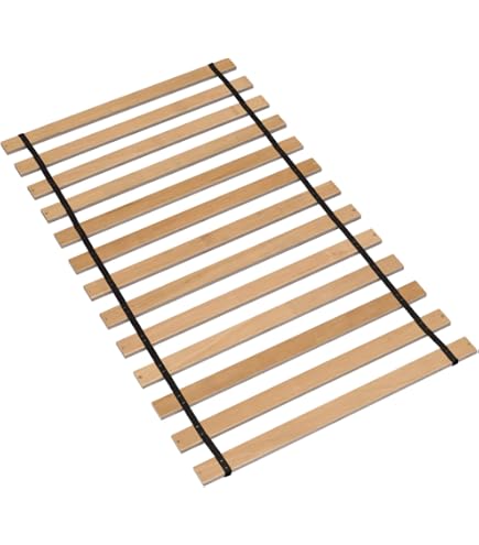Treaton Heavy Duty Wooden Bunkie Board / Bed Slats – 0.68 Inch Thick, Twin Size (39 Inches), Beige