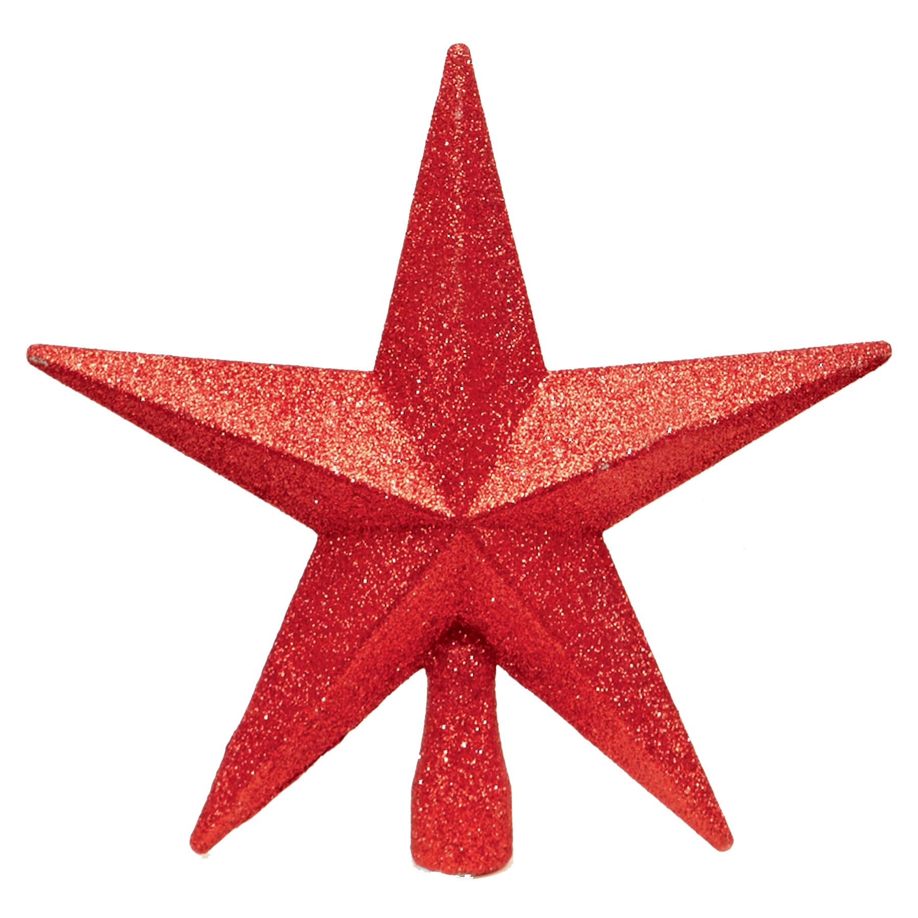 Red 20cm Tree Top Star Premier Shatterproof Christmas Tree Decoration 200mm Tree Topper 5832