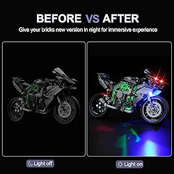 DALDED LED Lighting Kit for Lego Technic Kawasaki