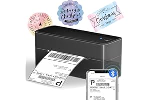 Phomemo Bluetooth Thermal Shipping Label Printer, Wireless 4x6 Shipping Label Printer for Shipping Packages, Support Android, iPhone and Windows, Widely Used for Amazon, Ebay, Shopify, USPS, FedEx