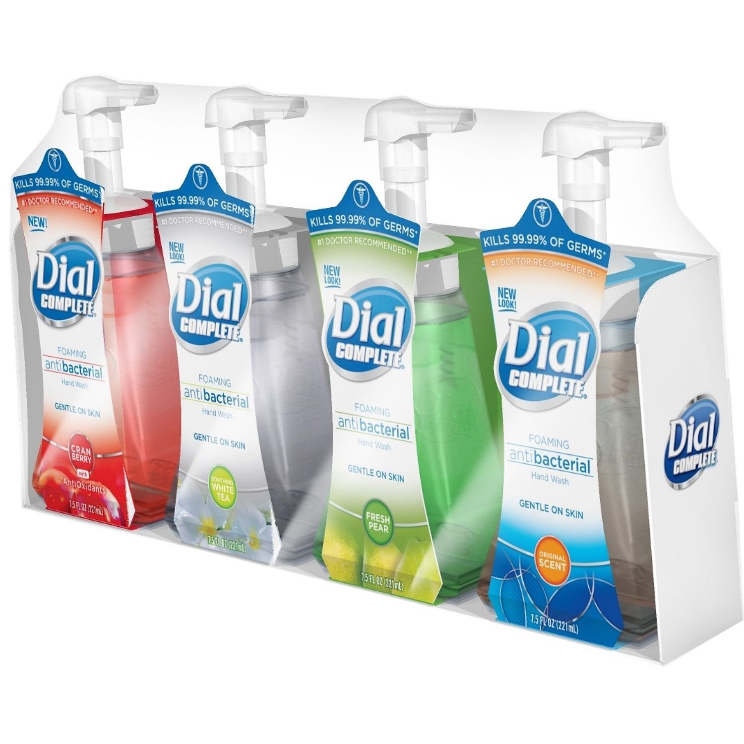 Dial Complete Foaming Anti-Bacterial Hand Wash Variety 4-Pack - 7.5 Oz Each: Health & Personal Care