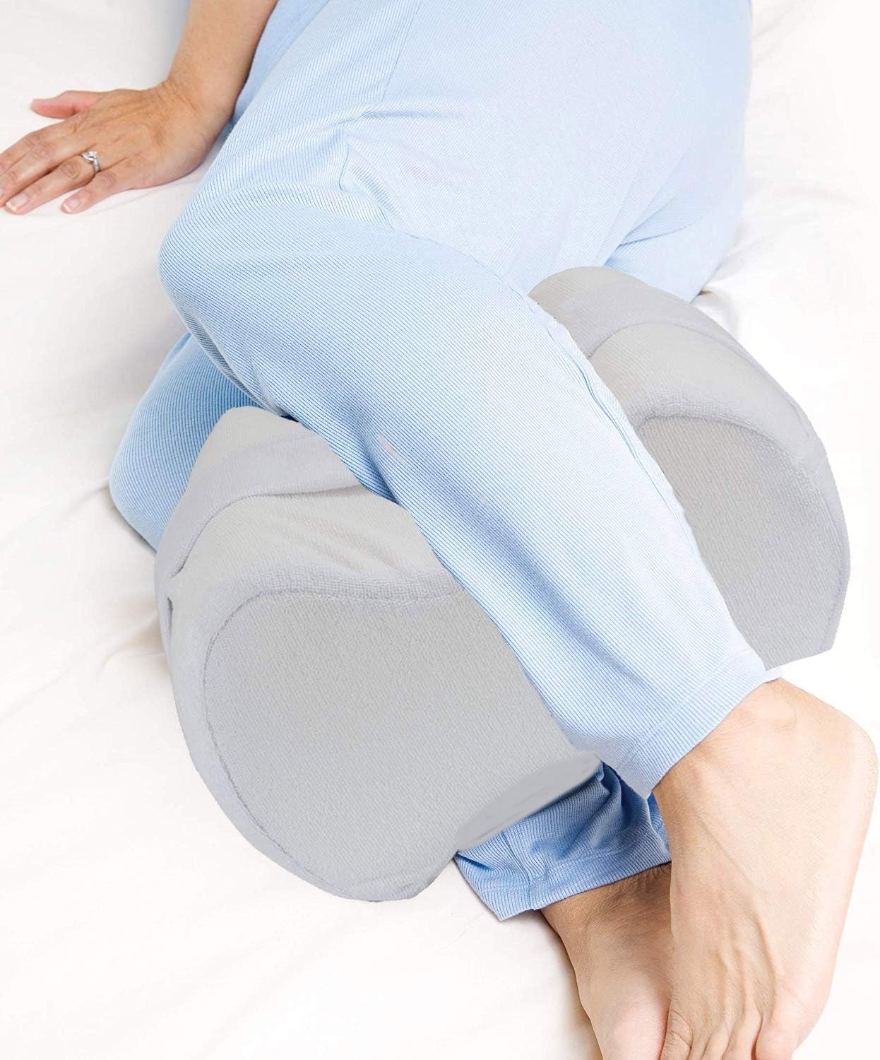 Ergonomic Knee Pillow for Side Sleepers Orthopedic Memory Foam Knee