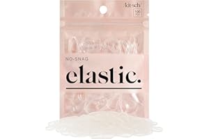 Kitsch No Snag Mini Gummy Holiday Gift Elastic Hair Bands For Hair Styling | Braids | Ponytails | Holiday Gift Hair Ties for 