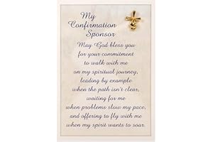 ABBEY + CA GIFT Abbey Gift 3.75" x 5.5" Confirmation Sponsor Pin and Card