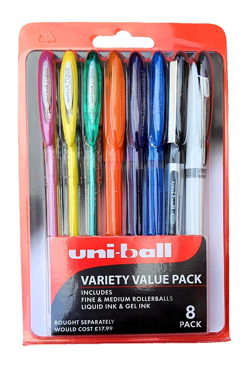 uni-ball Assorted Variety Value 8 PACK