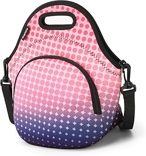 Neoprene lunch bag with shoulder strap Clearance