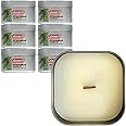 Coleman Scented Outdoor Citronella Candle with Wooden Crackle Wick, Pine Scent, 6 oz (Pack of 6)