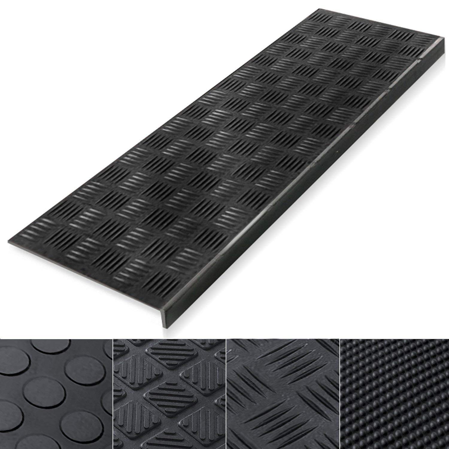 thumbnail image 2 of Thunder Grip Outdoor Stair Treads Non-Slip - 12 Pack 30" X 8" Weather Resistant Grip Tape For Wooden Steps 2 of 12