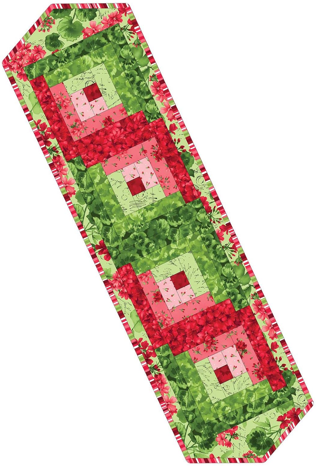 Amazon Com Chloe Log Cabin Table Runner Pod Quilt Kit Maywood Studio