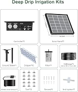 Biling Solar Automatic Watering System 15 Drippers 6 Modes IP67 Garden Kit view 6