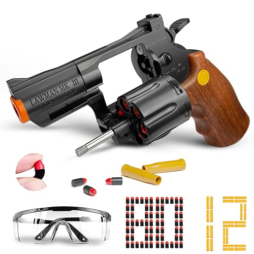 Shell Ejecting Revoler Shell Ejecting Toy Gun Soft Bullet Toy Revolver Gun Foam Blaster - Toy ...