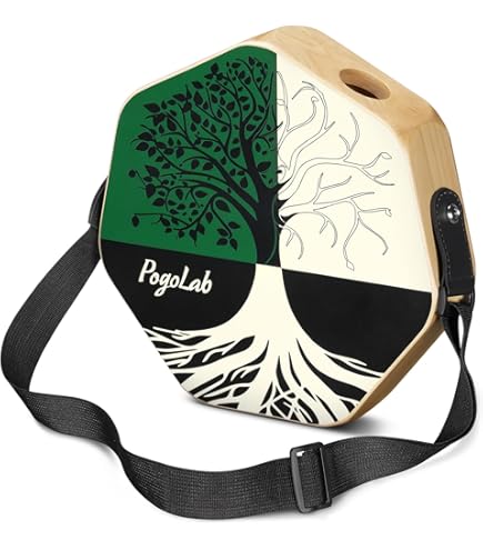 Amazon.com: GECKO Octagonal Cajon Drum, Portable Hand Percussion