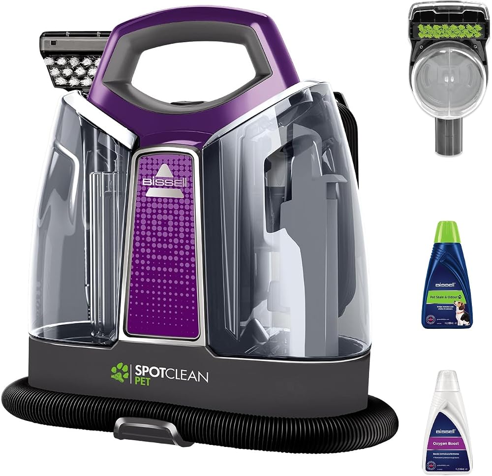 BISSELL SpotClean Pet Carpet Cleaner ProHeat 330W 1.3m hose