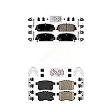 AmeriBRAKES Front Rear Ceramic Disc Brake Pads Kit
