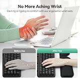 TECKNET Ergonomic Mouse Pad and Keyboard Wrist Rest 3-in-1 Set view 2