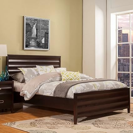 Amazon.com: Alpine Furniture Legacy Storage Panel Bed, California ...