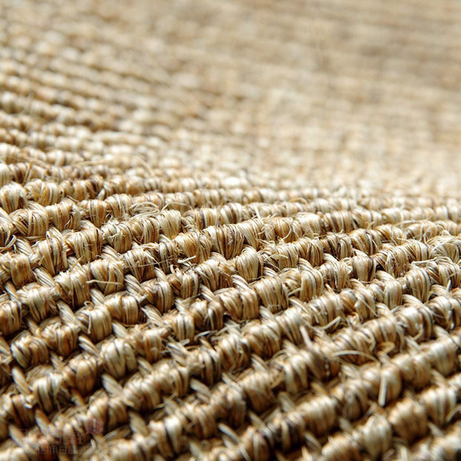 tonchean 100% Natural Sisal Rug 2.7x10 FT Area Rugs Fiber Handmade Woven Carpet Pad Non Slip Carpet with Overlocking: Kitchen & Dining
