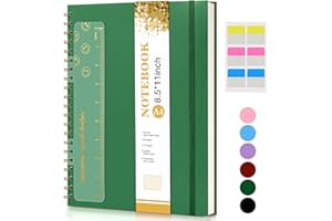Spiral Notebook Journal 8.5” x 11”, A4 Large Notebooks for Women Men, College Ruled Lined Journal, 100 GSM Paper, Hardcover S