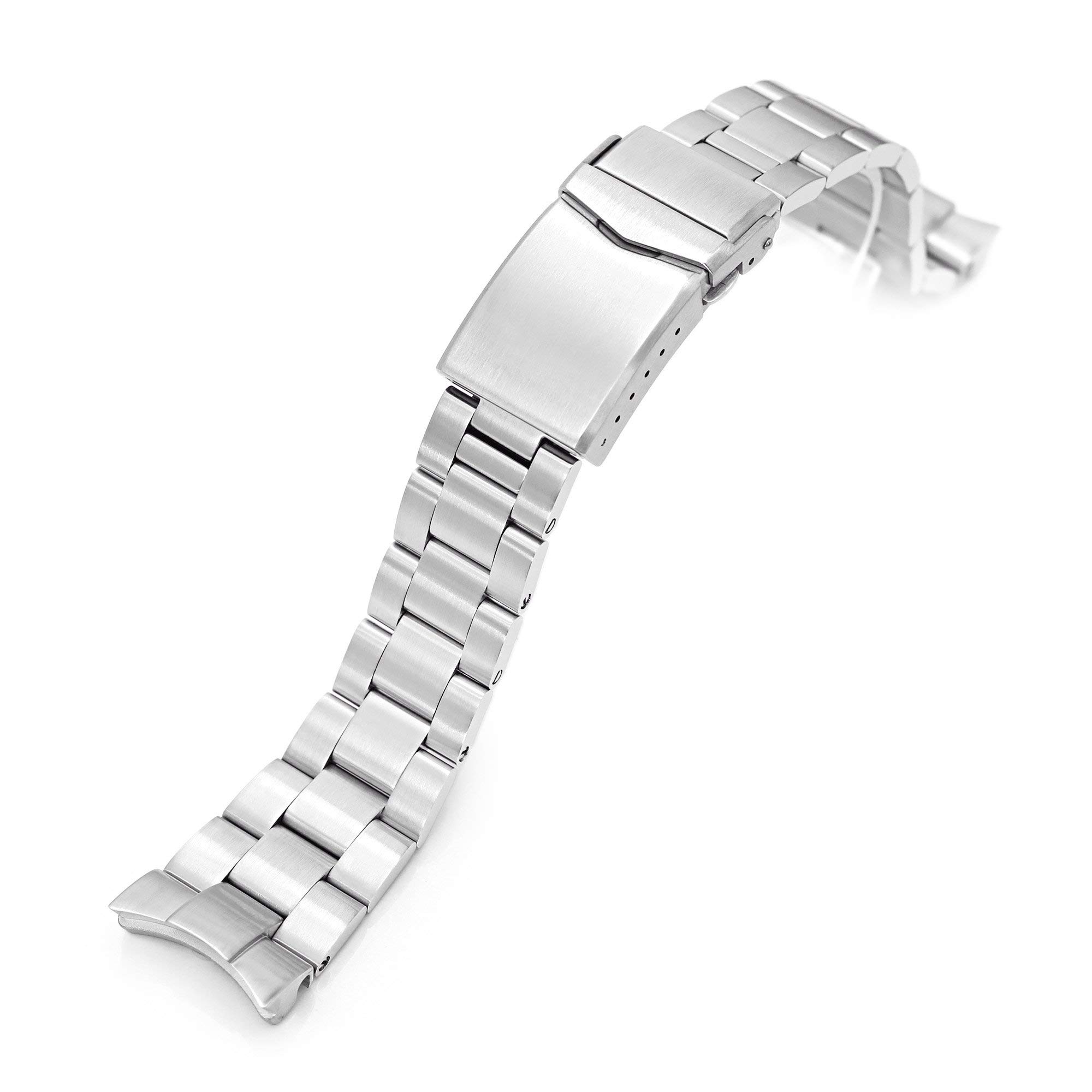 22 mm Super-O Boyer Metal Bracelet for Orient Triton Brushed, Stainless steel, L
