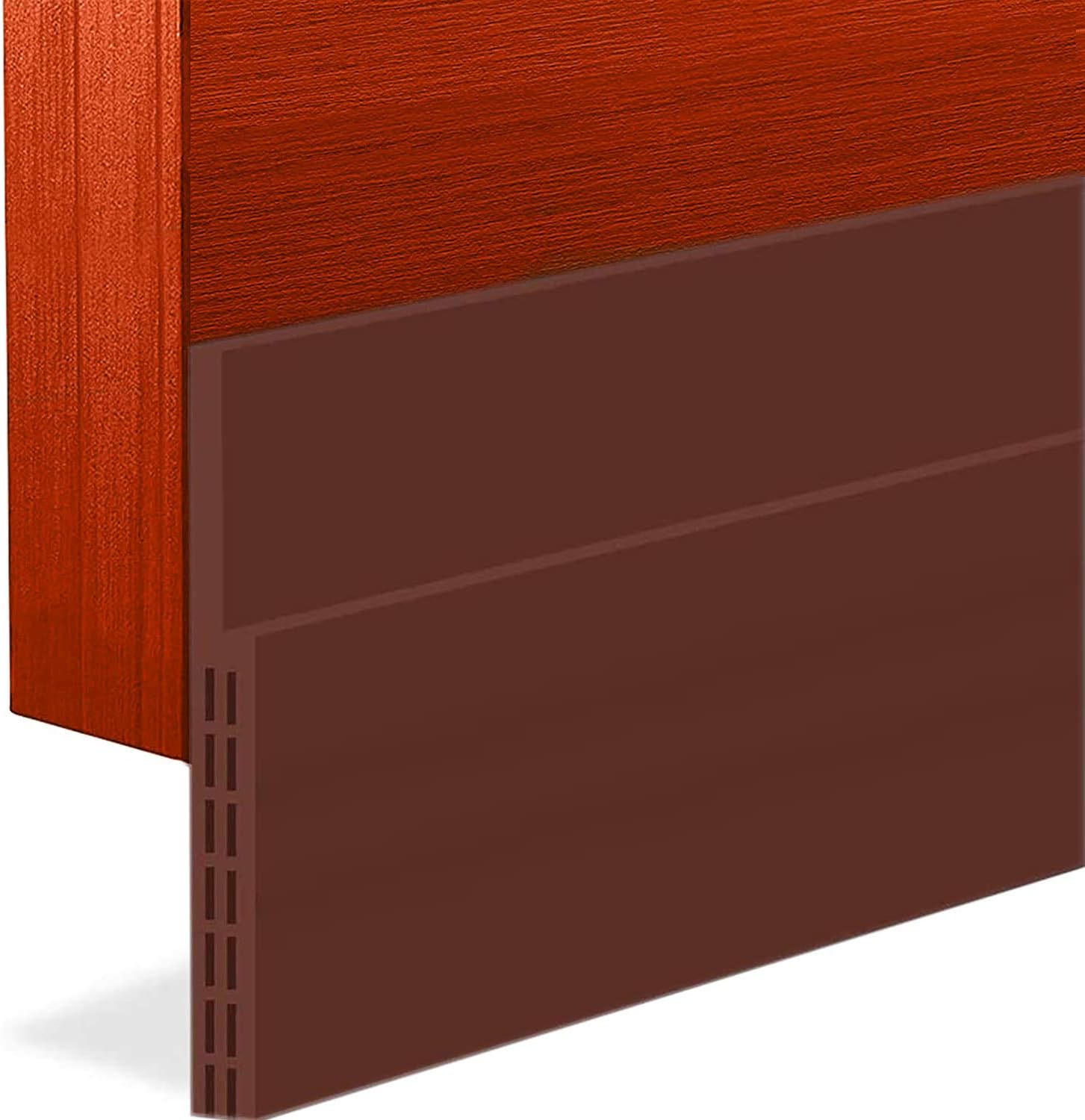 BAINING Door Draft Stopper Sweep, 3 Inches Widening Door Bottom Seal Strip Under Door Noise Blocker for Interior Doors Insulation and Soundproofing, 3” W x 39” L Brown (2019 New Upgrade)