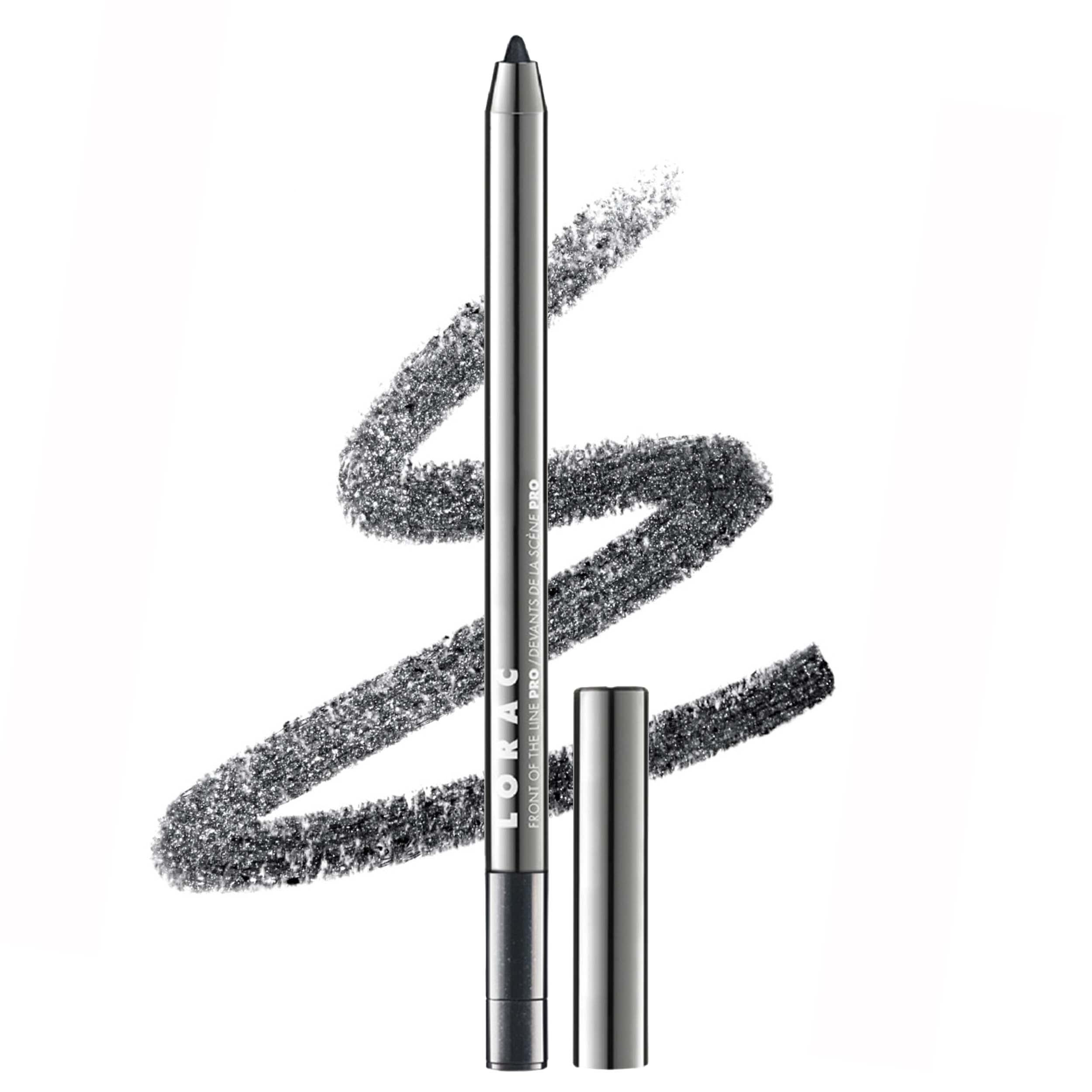 LORAC Front Of The Line PRO Eye Pencil, Charcoal, Highly-Pigmented, Smooth, Matte and Metallic, With Built-In Sharpener, Eye Pencil for a Professional Make Up, Cruelty Free