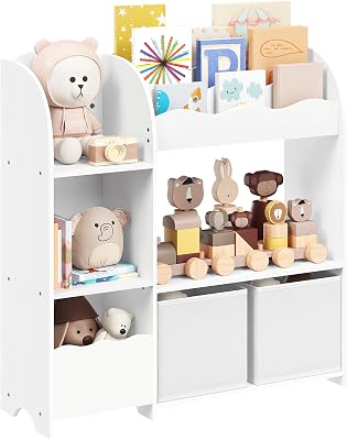 Estantería Infantil, Organizador de Juguetes, 2 Cajas
