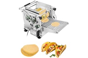 VEVOR Electric Tortilla Maker, 5.5 Inch Diameter Automatic Corn Tortilla Making Machine with Non-Stick Coating, Electric Chap