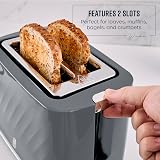 Swan Windsor 2 Slice Toaster Grey 7 Browning Levels Defrost Reheat Cancel view 3