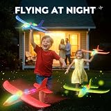 Winstico 4 Pack LED Foam Airplane Launcher Toy for Kids 4-12 view 2