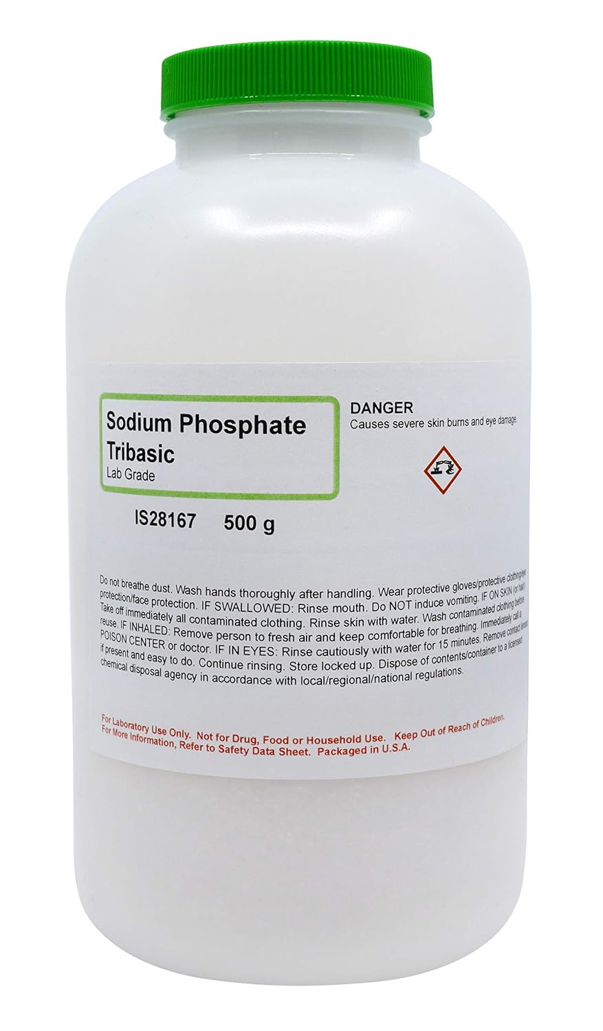 Laboratory-Grade Sodium Phosphate, Tribasic, 500g - The Curated Chemical Collection