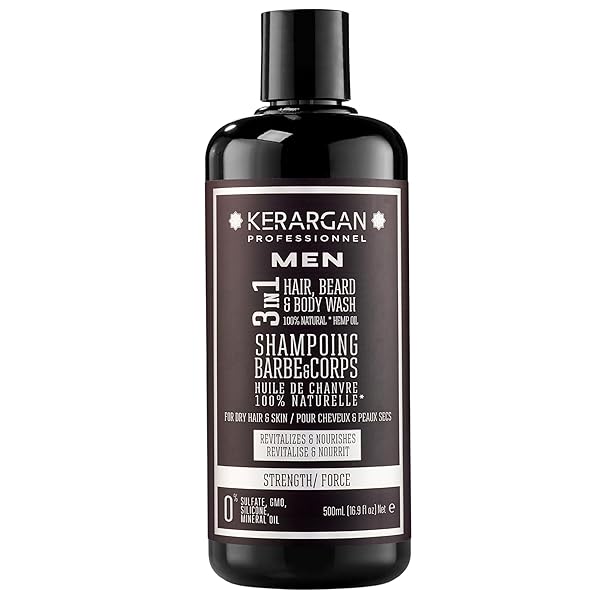 KERARGAN – 3IN1 STRENGTHENING SHAMPOO WITH HEMP OIL...