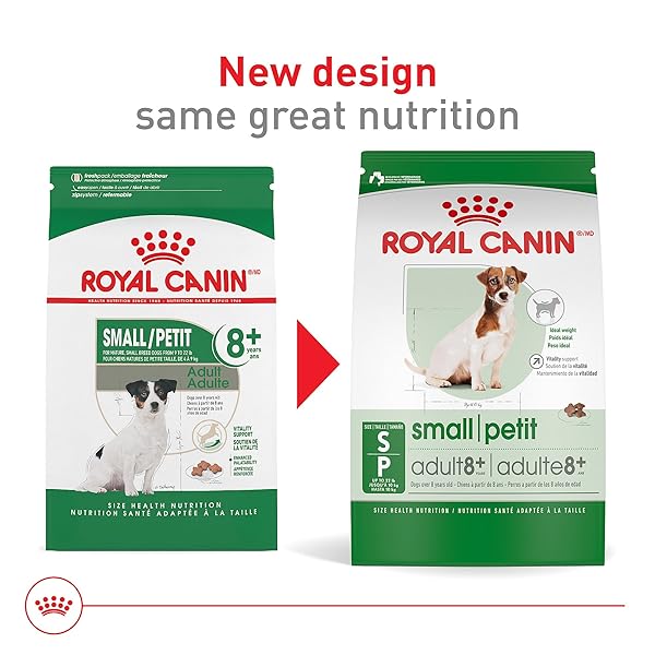 ROYAL CANIN SIZE HEALTH NUTRITION SMALL ADULT 8+ DRY DOG FOOD, 2.5 LB BAG