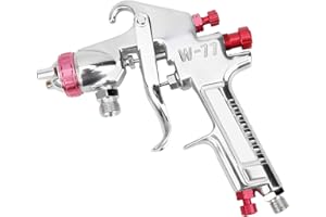 High-Performance Pressure Feed Spray Gun G1/4 Universal 2-3mm Nozzle Size Ideal for Automotive Basecoats, Clearcoats(3.0 Cali