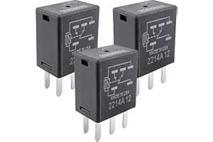 SONZROD 3-Pack 21911C 05269988AA Relay - 40A 12VDC 5-Pin SPDT Automotive Relay - Compatible with Select Chrysler/Jeep Vehicles (for Jeep Wrangler, Dodge Ram) - Fixes Cooling Fan, AC & P0699/P0113 Codes