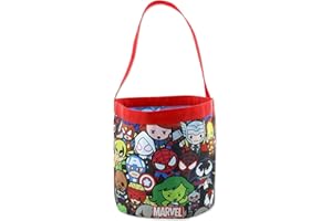Marvel Super Hero Adventures Boys Collapsible Nylon Gift Basket Bucket Tote Bag