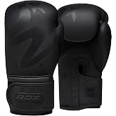 RDX Boxing Gloves Sparring Muay Thai Pro Training, Maya Hide Leather, Kickboxing Heavy Punching Bag Focus Mitts Pads Double End Ball Workout, MMA Fitness Gym Bagwork, Ventilated Palm, Men