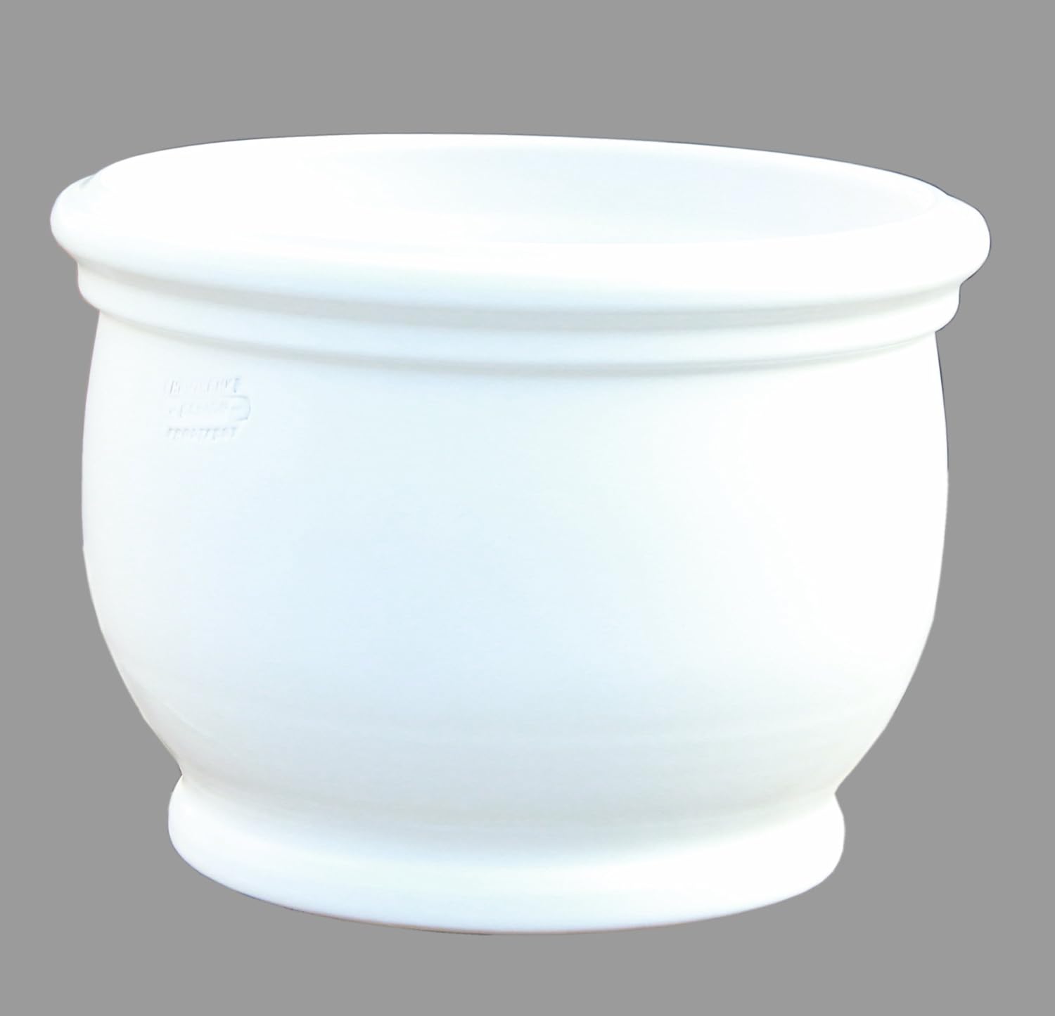 KOTARBAU® Blumenkübel Weiß 50cm - Frostsicherer Keramik Pflanzkübel Für Indoor Und Outdoor