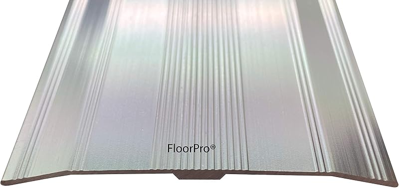 FloorPro 61mm Carpet Metal Door Bar Threshold Strip Silver Flooring Gap Cover