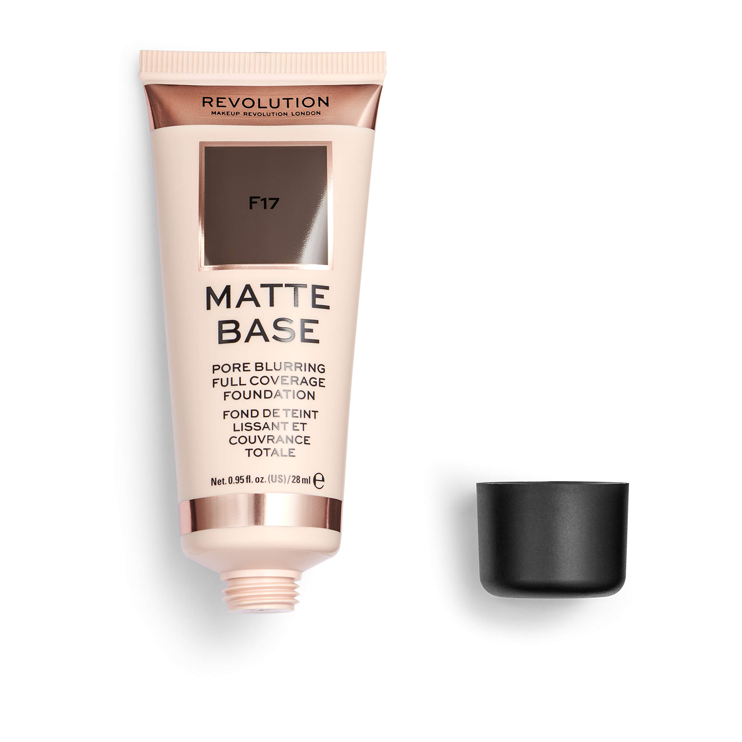 Revolution Beauty London, Matte Base, Foundation, F17, 28ml