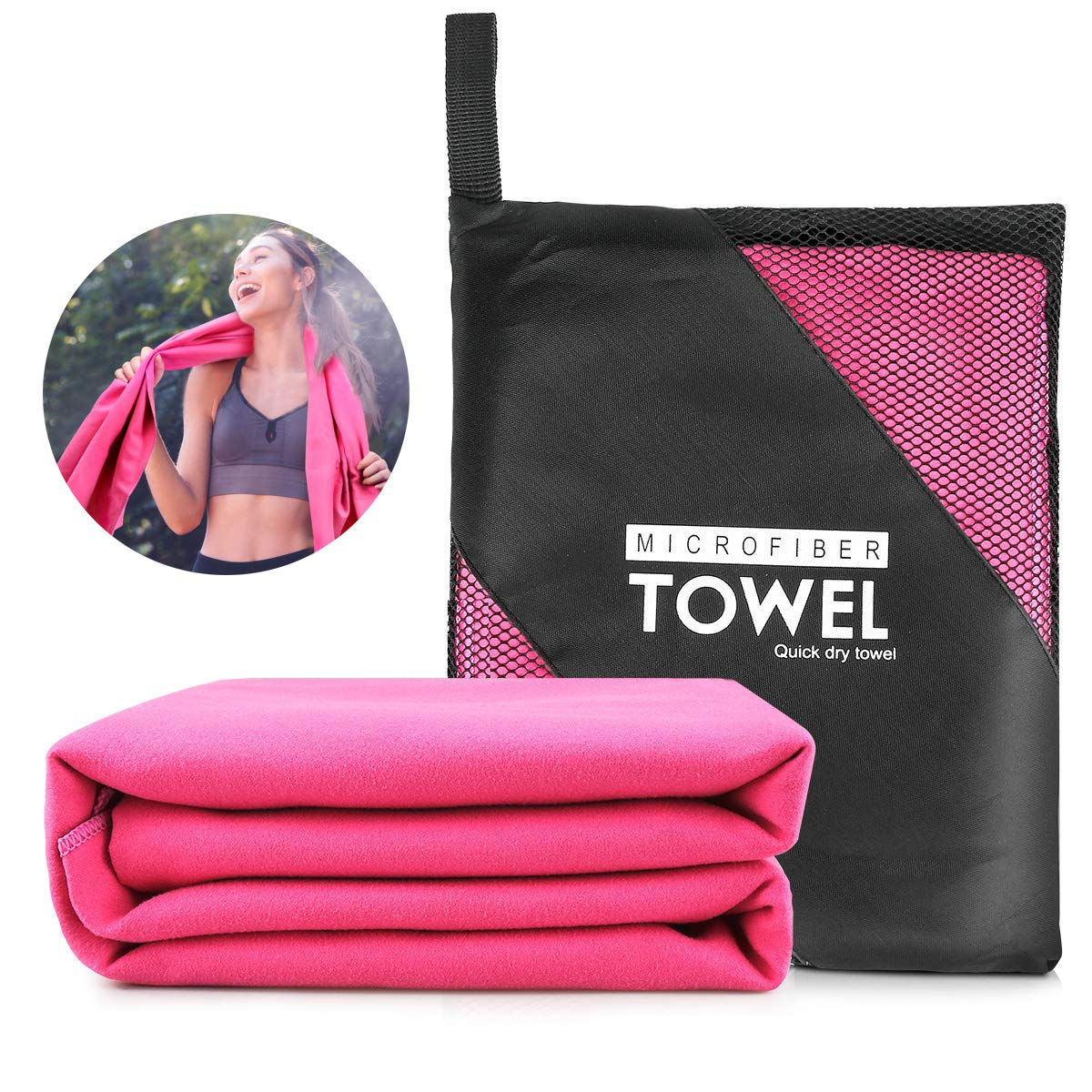 Achort Microfibre Beach Towel Extra Large 152cm x 76cm Quick Dry Towel Lightweight Large Travel