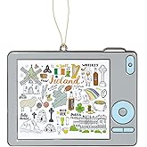 Ireland Christmas Ornament,Metal Ornament Souvenir,Hanging Xmas Tree Decorations