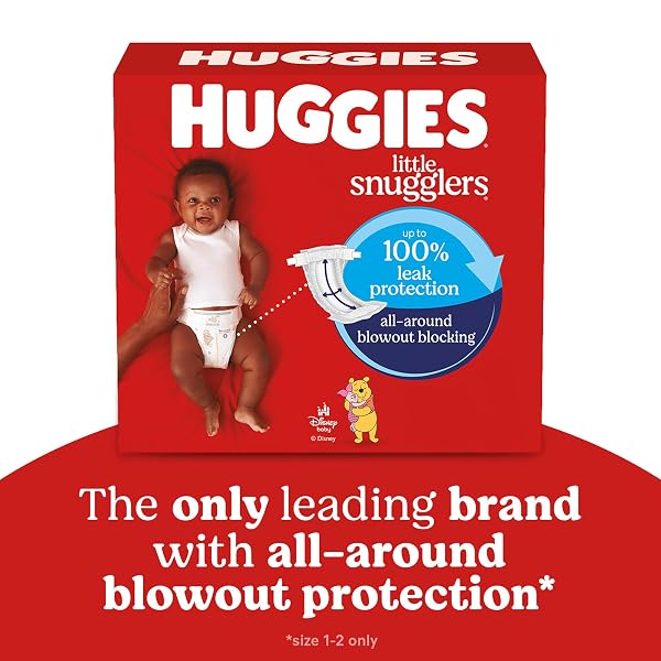 HUGGIES SIZE 2 DIAPERS, LITTLE SNUGGLERS BABY DIAPERS, SIZE 2 (12-18 LBS), 186 COUNT (3 PACKS OF 62), PACKAGING MAY VARY