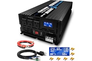 PRERUNER 2000W Sump Pump Battery Backup System, Auto Switches for Continuous Sump Pump Operation, LCD Display, Superior Home Battery Backup Sump Pump System with Intelligent Cooling