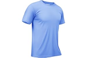 TACVASEN Men's UPF 50+ Sun Protection Shirts Quick Dry Short Sleeves Rash Guard Swim Shirts