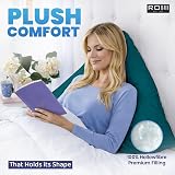 Rohi Orthopaedic V Pillow with Pillowcase Teal Anti-Allergy Hollowfibre Support view 4