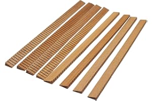 HUATOOL 8 Pcs/Set Guitar Binding Strip Inside African mahogany wood Inlay Lining Guitar Edge Trim Project Replacement Accesso