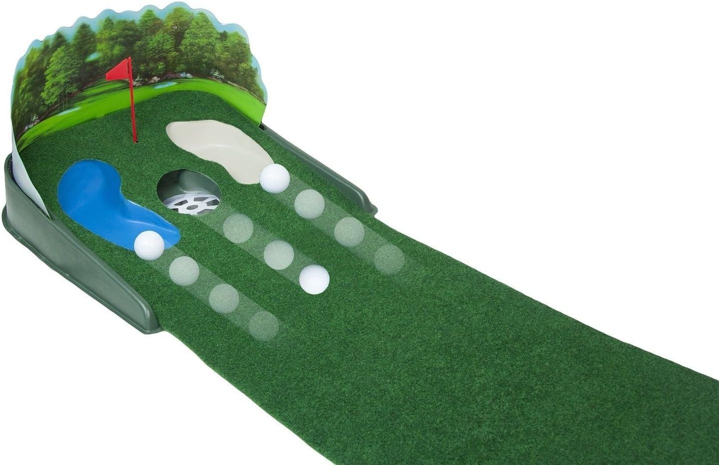 Super Sized Electic Putt N' Hazzard Putting Mat - Putt Putt Indoors Inside Golf