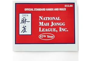 MetaSport Mahjong Cards 2024 (4 Pcs), National Mah Jongg 2024 Large Size Card - Standard MahJongg Cards - 2024 Mahjong Card Official Hands and Rules
